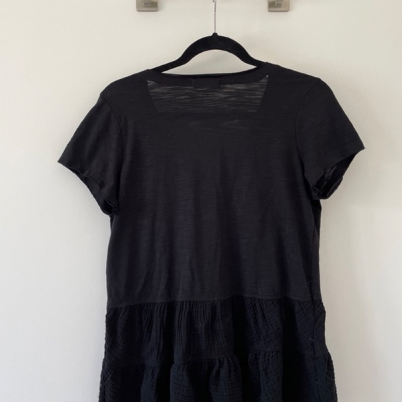 Altar'd State Black Short-Sleeve Peplum Top - Picture 2 of 3